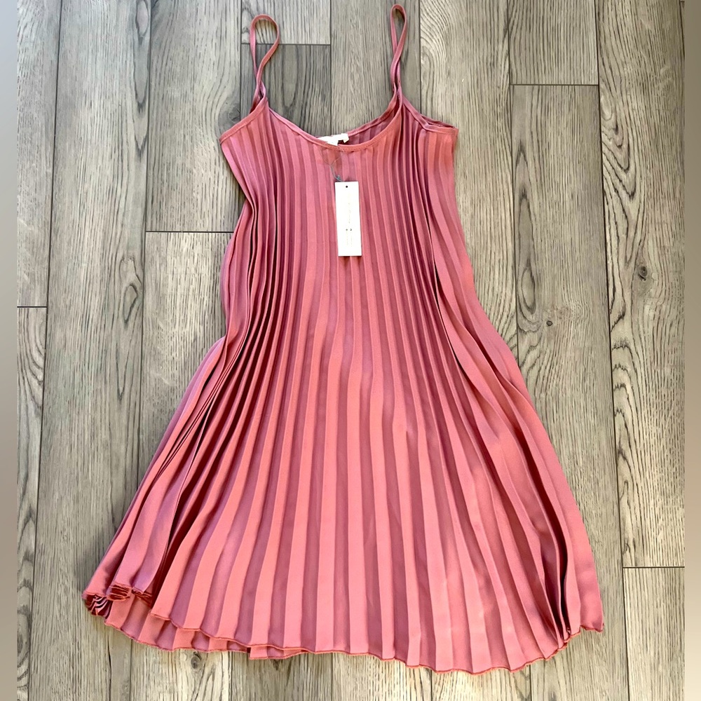 Pleated womens dress